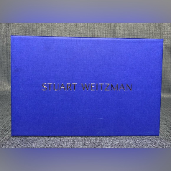 Stuart Weitzman Goldie 100 Women's Black Patent Leather Pearl Pump Mule Size 9 - Picture 7 of 8